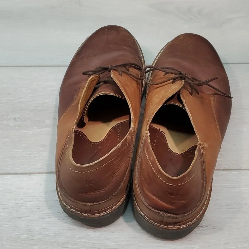 Olukai Mens Walino M Leather Oxford Slip on dress shoes sz 9.5